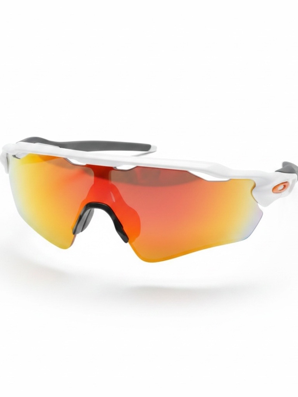 Oakley White and Gray Sport Sunglasses with Mirrored Lens